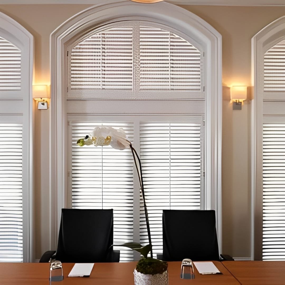 Window coverings with shutters