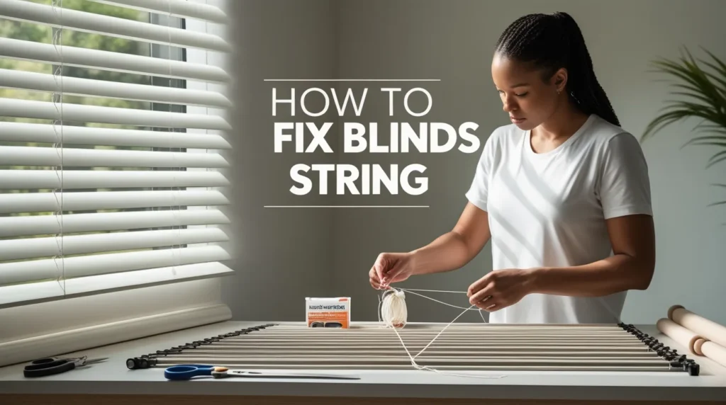 How to Fix Blinds String