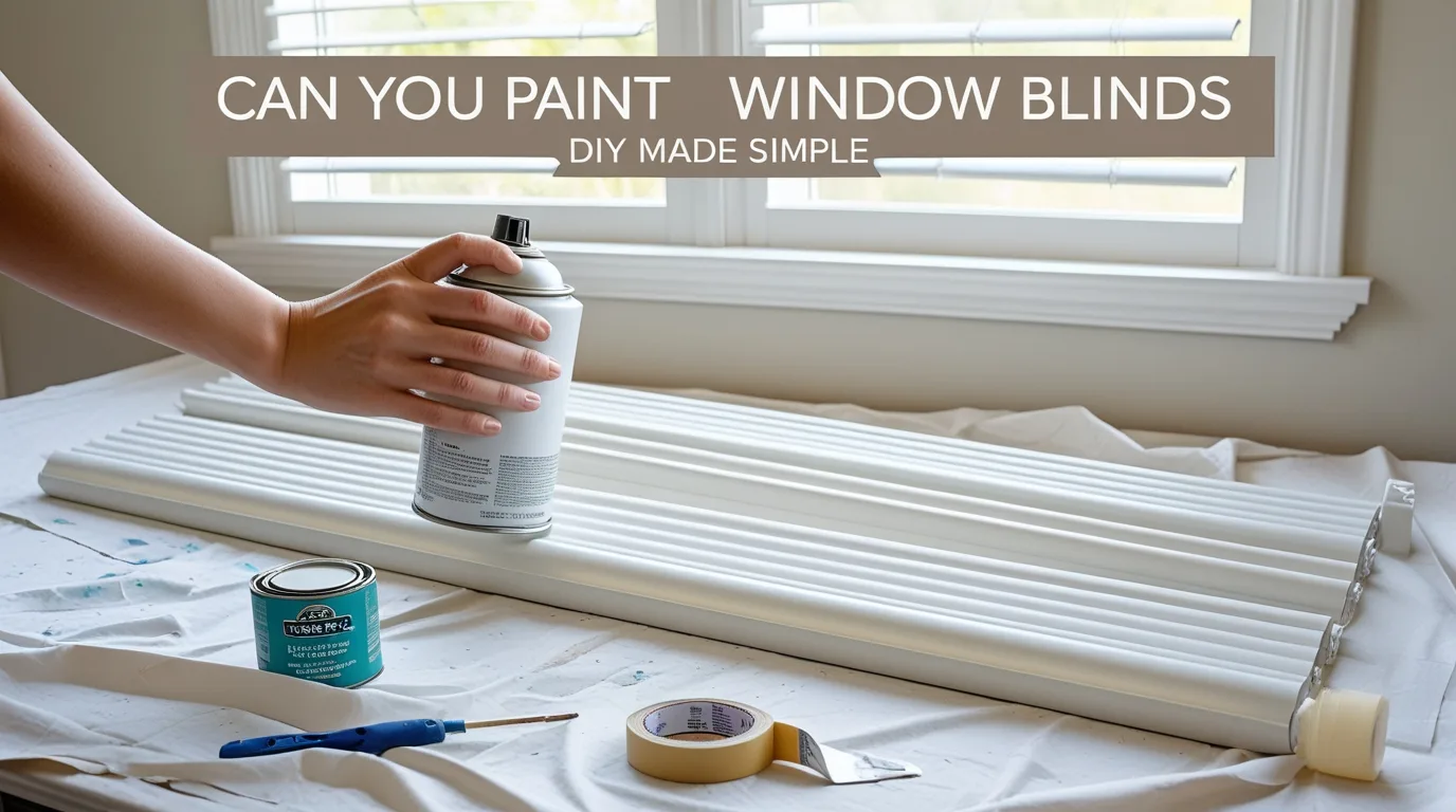can you paint window blinds