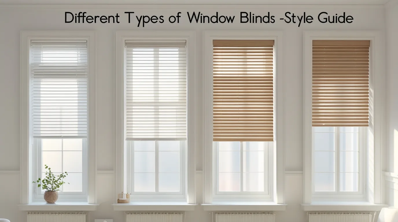 different types of window blinds