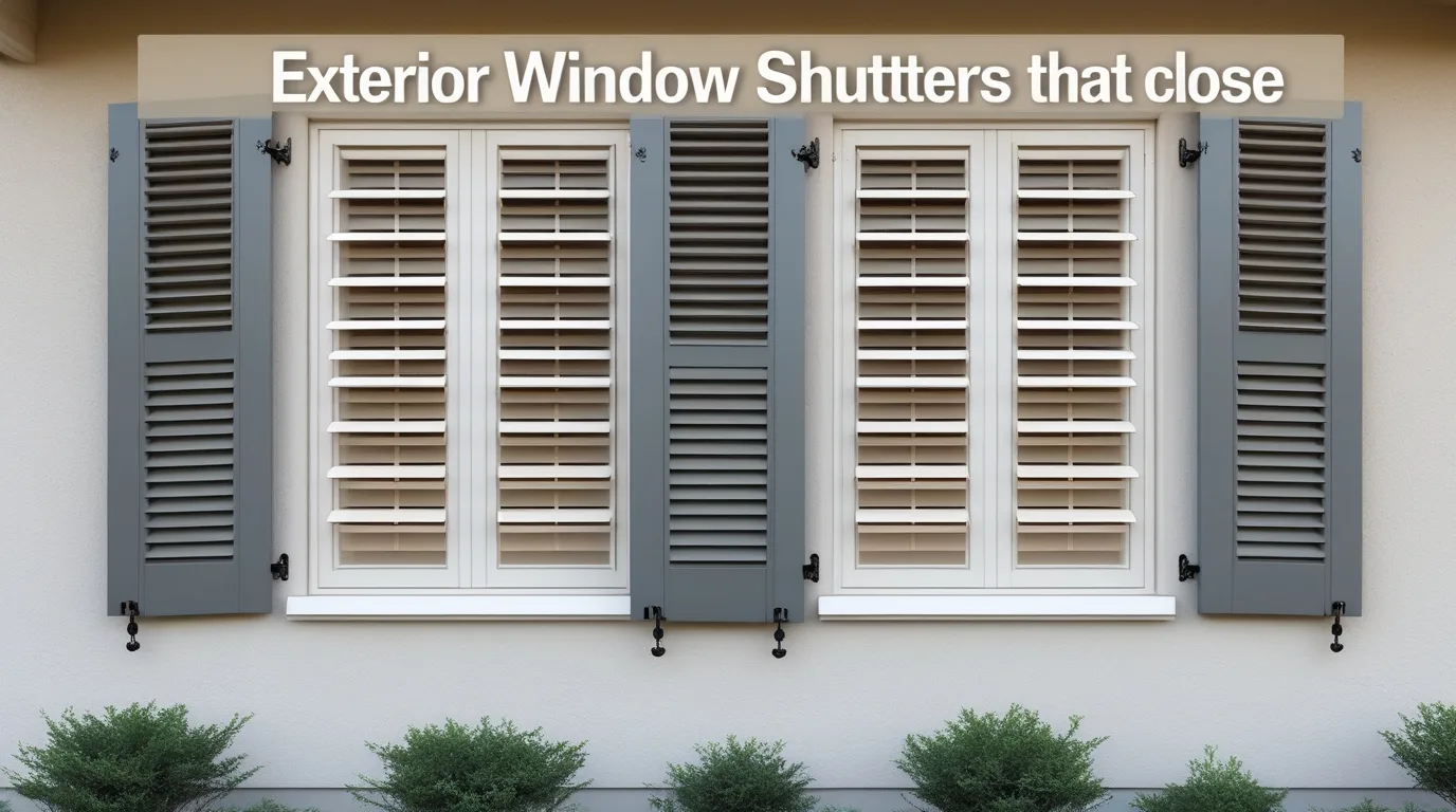 exterior window shutters that close